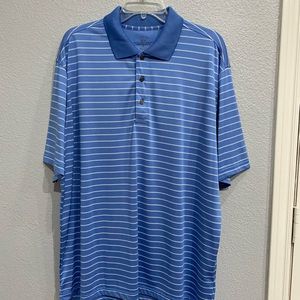 Bundle of 2 Mens Striped Golf Shirts / Size XL